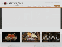 Tablet Screenshot of geyserpeakwinery.com